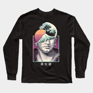 Great Vaporwave Back Print Long Sleeve T-Shirt